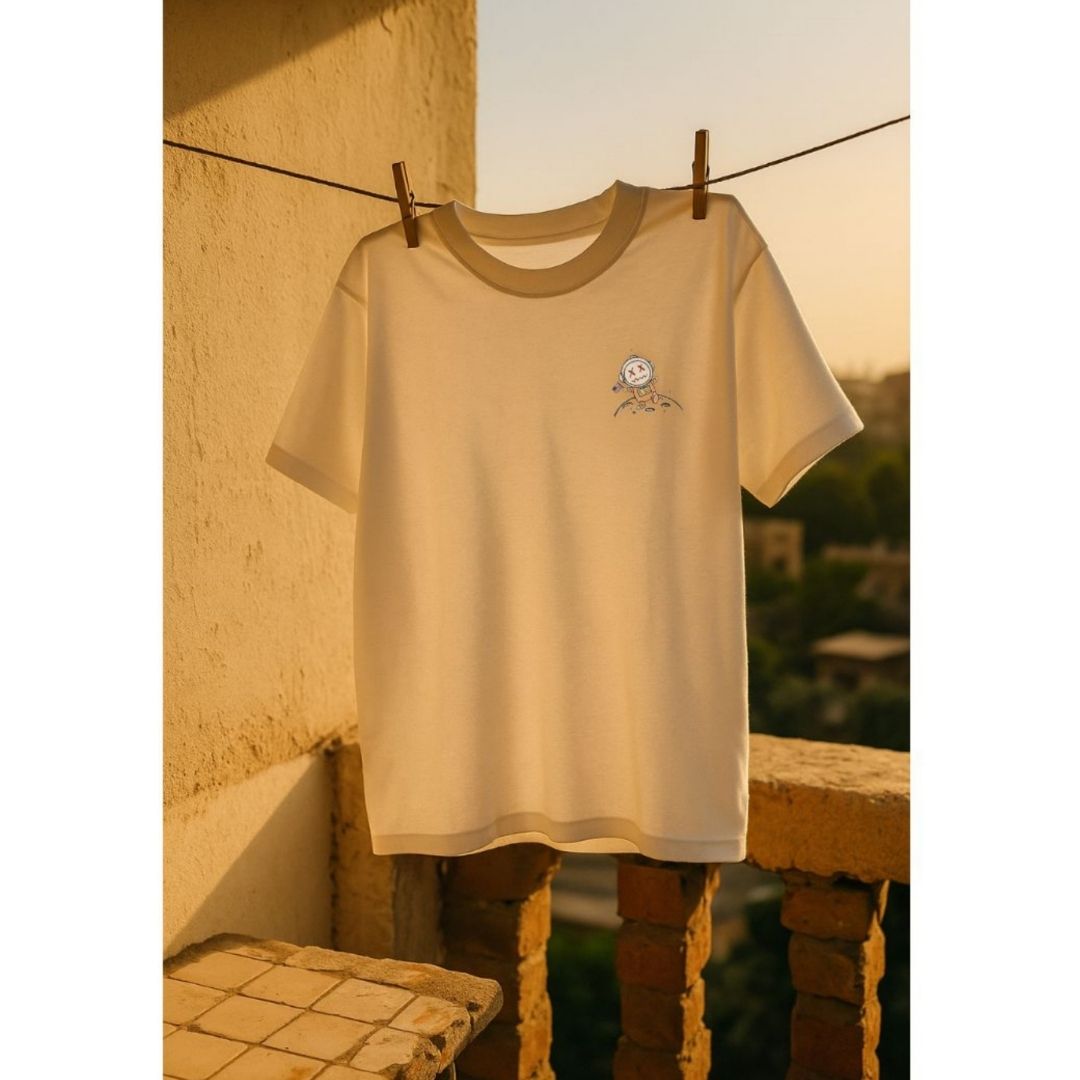 Space travel oversized tee