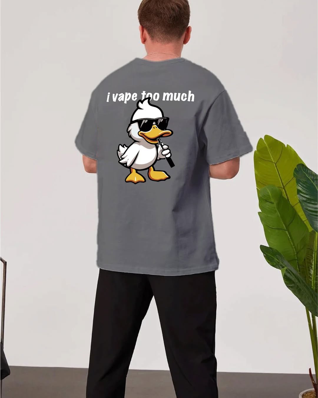 Vaping Duck oversized tee