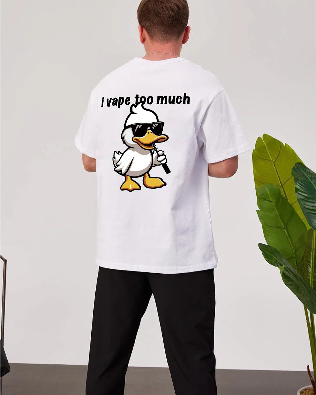 Vaping Duck oversized tee