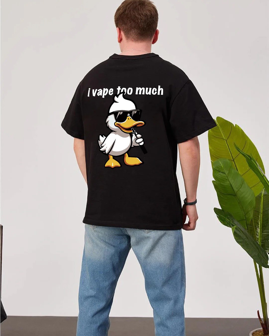 Vaping Duck oversized tee