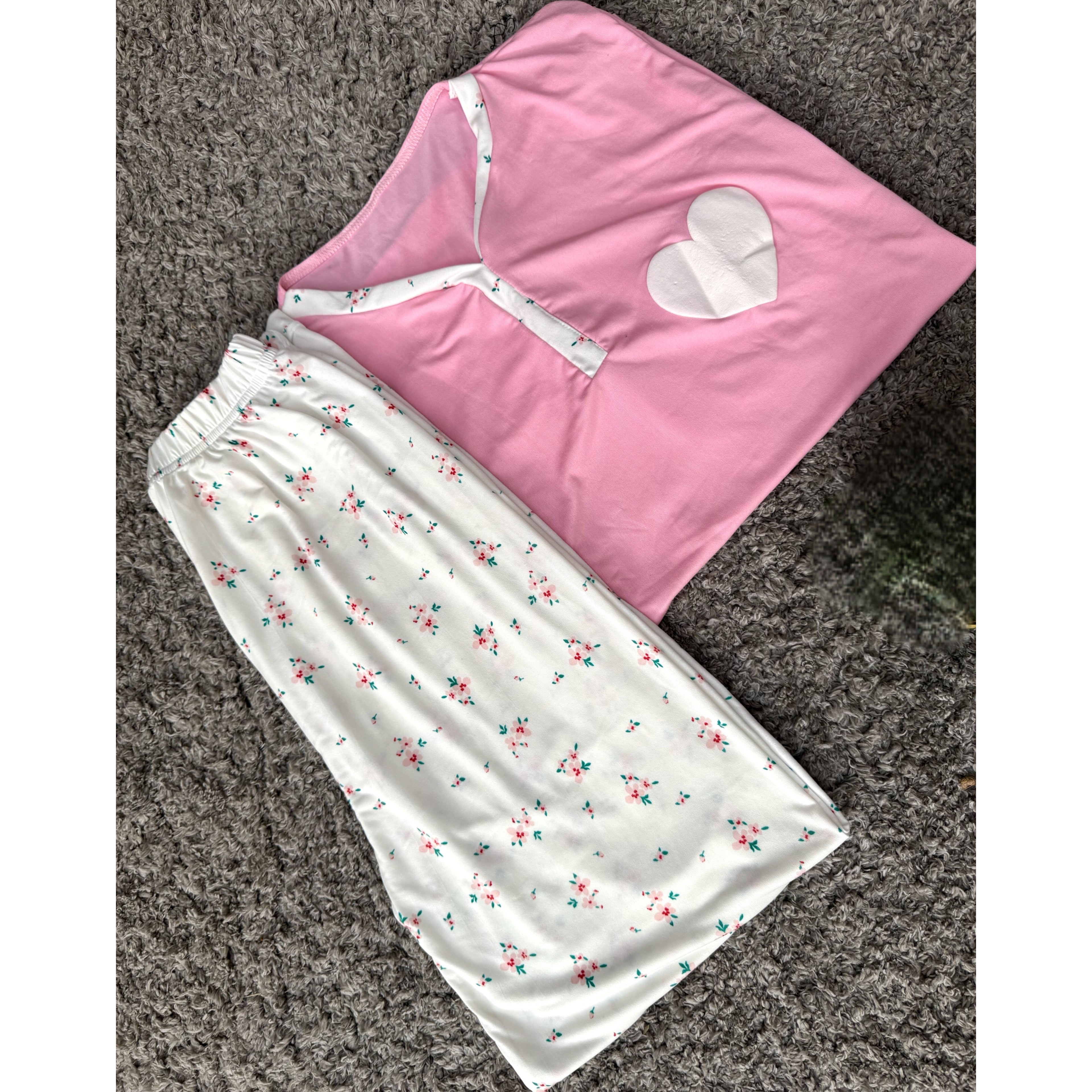 Sweetheart cotton pajama