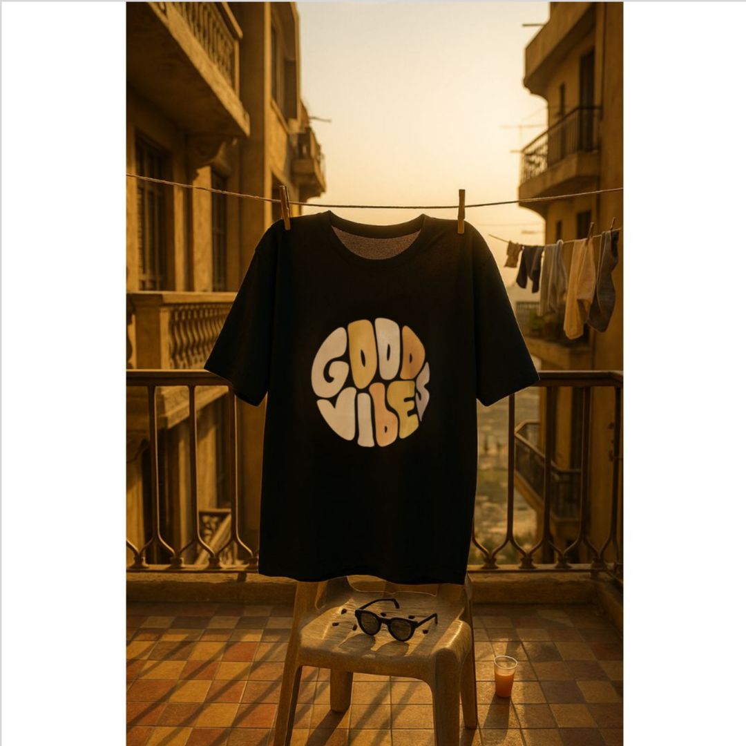 Good vibes oversized tee