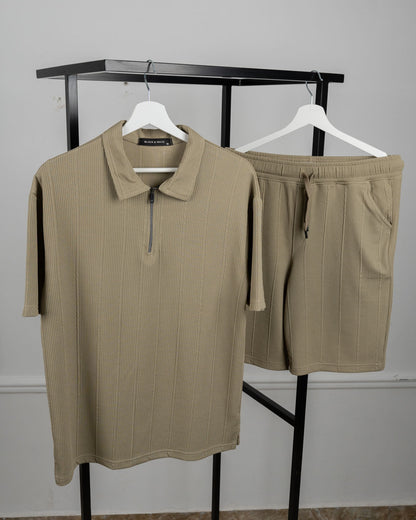 Marseille Set – Zip Tee &amp; Shorts