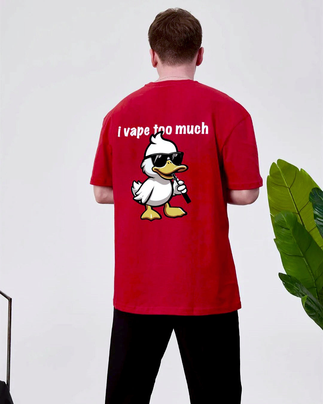 Vaping Duck oversized tee