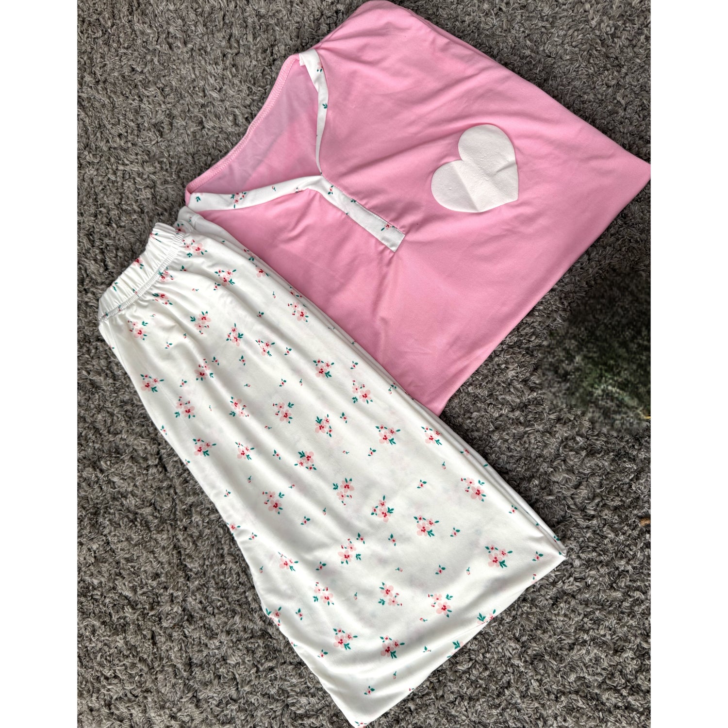 Sweetheart cotton pajama