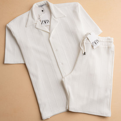 Jacquard Shorts Set